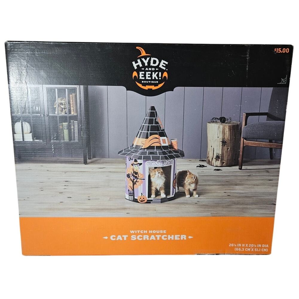 Hyde & Eek! Boutique Witch House Cat Scratcher